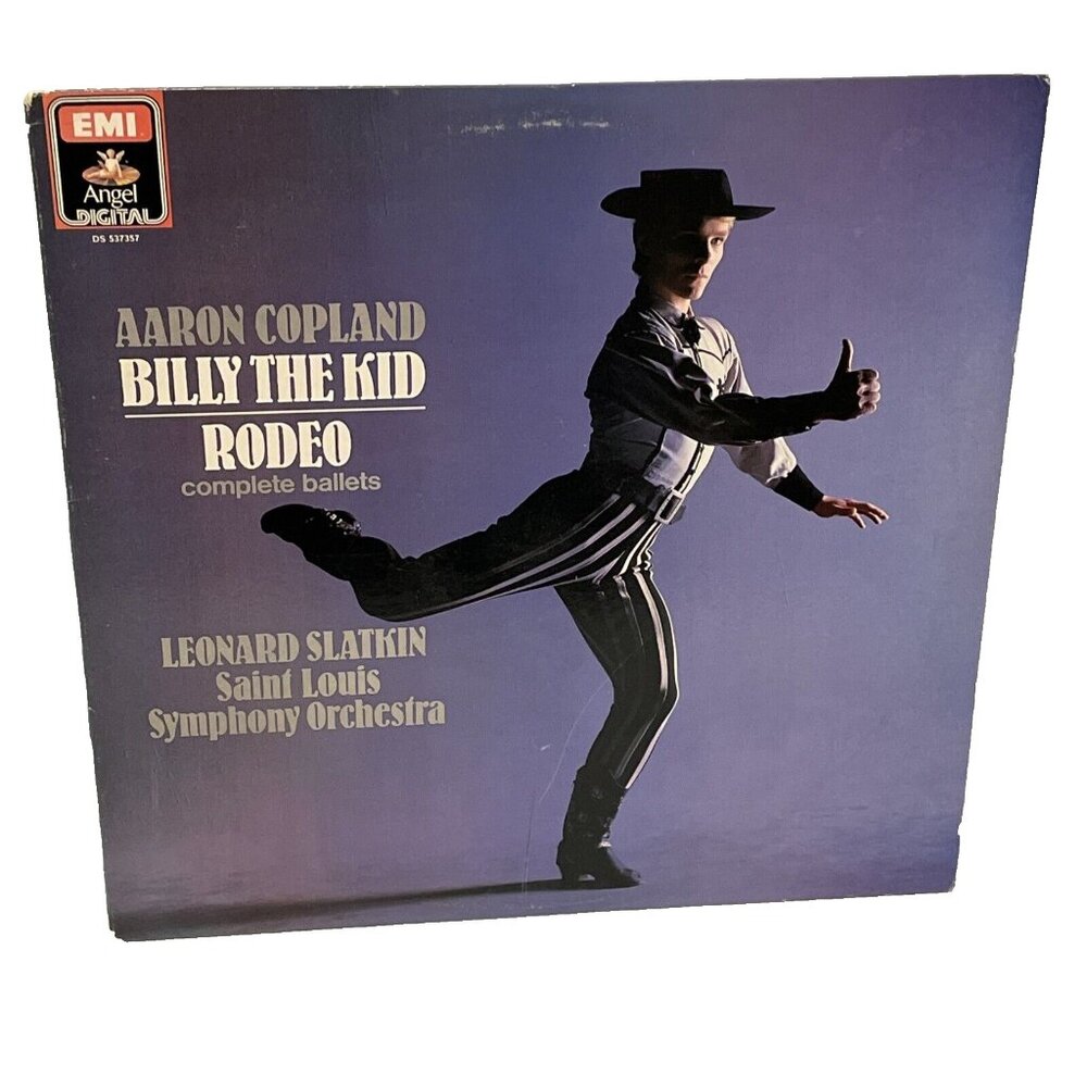 Aaron Copland Billy The Kid Rodeo Complete Ballets (Vinyl, 1986) Angel DS 537357
